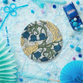 Floral Blue Flowers Lily Valley herhaling Papieren Bordje (Feest)