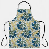 Floral Blue Flowers Lily Valley herhaling Schort (Voorkant)