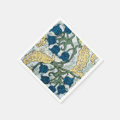 Floral Blue Flowers Lily Valley herhaling Servetten (Hoek)