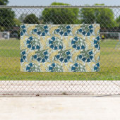 Floral Blue Flowers Lily Valley herhaling Spandoek (Insitu)
