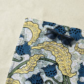 Floral Blue Flowers Lily Valley herhaling Strandlaken (In situ)