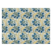 Floral Blue Flowers Lily Valley herhaling Tafelkleed (Voorkant (Horizontaal))