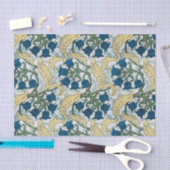Floral Blue Flowers Lily Valley herhaling Tissuepapier (Craft)