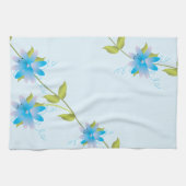 Floral Blue Hand-towel Theedoek (Horizontaal)