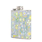  Floral Blue Heupfles (Links)