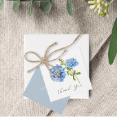 Floral Blue Hydrangea bruiloft dank u Bedankjes Labels