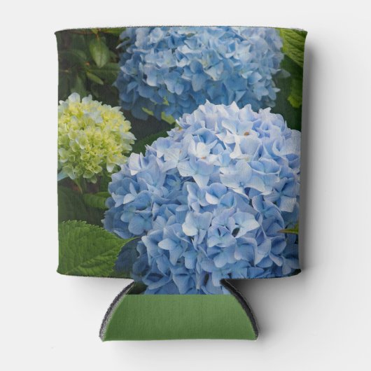 Floral Blue Hydrangea Foto Blikjeskoeler (Voorkant)