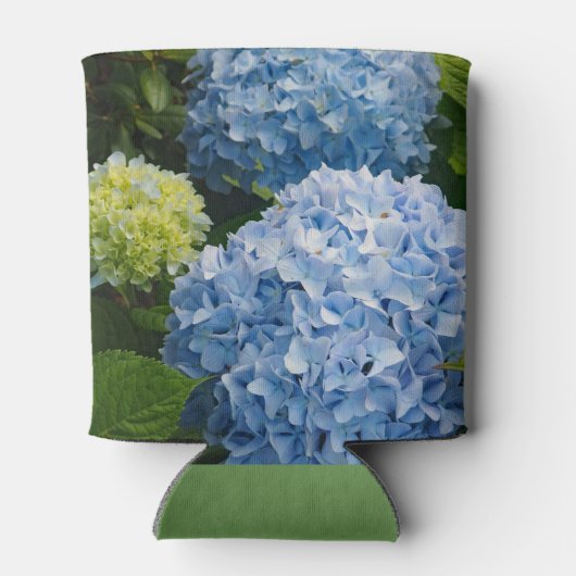 Floral Blue Hydrangea Foto Blikjeskoeler (Achterkant)