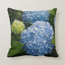 Floral Blue Hydrangea Foto Kussen