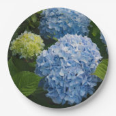 Floral Blue Hydrangea Foto Papieren Bordje (Voorkant)