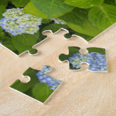 Floral Blue Hydrangea Natuur Foto Legpuzzel (Zijkant)
