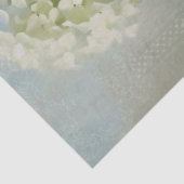 Floral Blue Hydrangea Romantische Vintage Decoupag Tissuepapier (Detail)