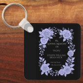 FLORAL BLUE. IN LOVING MEMORY KEEPSAKE,  SLEUTELHANGER (Voorkant)