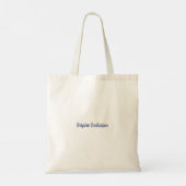 Floral Blue Internationale Vrouwendag Tote Bag (Achterkant)