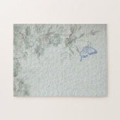  Floral Blue Legpuzzel (Horizontaal)