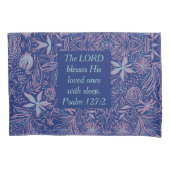 FLORAL Blue | LORD-ZWART MET SLAPSTAND | CHRISTELI Kussensloop (Voorkant)