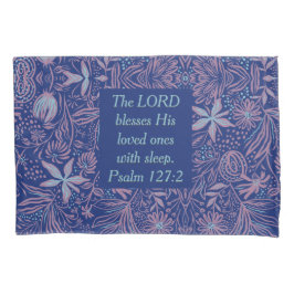FLORAL Blue | LORD-ZWART MET SLAPSTAND | CHRISTELI Kussensloop