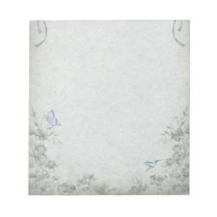 Floral Blue Notitieblok