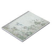 Floral Blue Notitieboek (Linkerzijde)