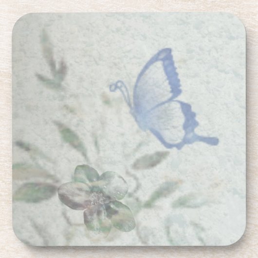 Floral Blue Onderzetter (Voorkant)