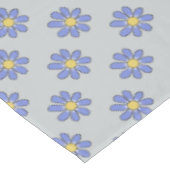 Floral Blue op elke kleur Tafelkleed (Gekanteld)