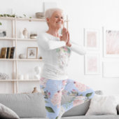 Floral Blue Periwinkle  actief Leggings