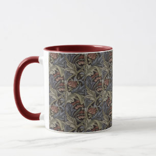 Floral Blue Pink  William Morris Bluebell Mok