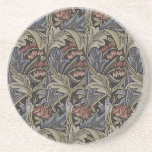 Floral Blue Pink  William Morris Bluebell Zandsteen Onderzetter