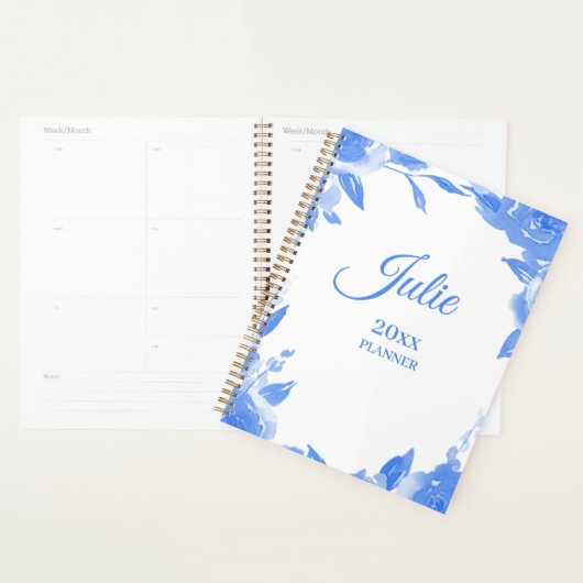Floral Blue Planner (Display)