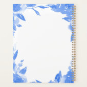 Floral Blue Planner (Achterkant)