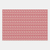  Floral Blue Red Morris Pattern Tulip Inpakpapier Vel (Voorkant 3)