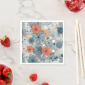 Floral Blue Servet (Insitu)