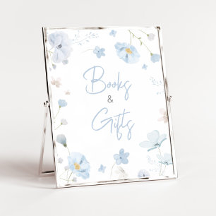 Floral Blue Spring Baby in Bloom Boeken en Geschen Poster