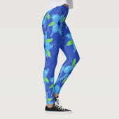 Floral Blue Star Leggings (Rechts)