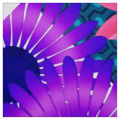 Floral Blue Sunflower Fabric Stof (Swatch)
