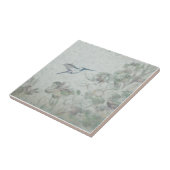 Floral Blue Tegeltje (Zijkant)