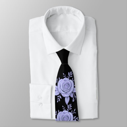 FLORAL BLUE Tie Stropdas (Gebonden)