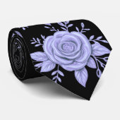 FLORAL BLUE Tie Stropdas (Opgerold)