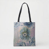 Floral Blue Tote Bag (Voorkant)