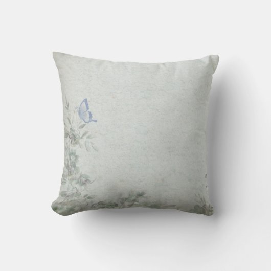 Floral Blue Wedding Kussen (Voorkant)
