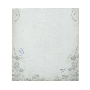 Floral Blue Wedding Notitieblok