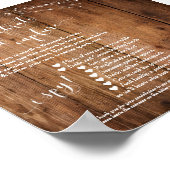 Floral Blue wegwerp camera instructies teken Poster (Hoek)