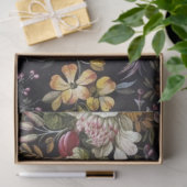  Floral Blue White Botanical Flower Cottage Tissuepapier (Geschenk)