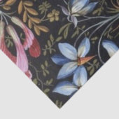  Floral Blue White Botanical Flower Cottage Tissuepapier (Detail)