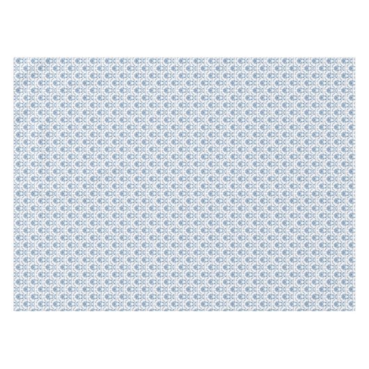 Floral Blue White Pattern Tafelkleed (Voorkant (Horizontaal))