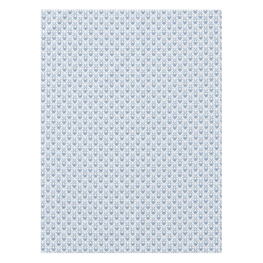 Floral Blue White Pattern Tafelkleed (Voorkant)