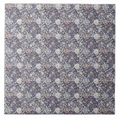  Floral Blue William Morris Wey Tegeltje (Voorkant)