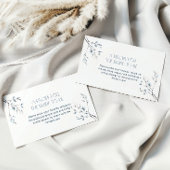 Floral Blue Winter Botanical Share A Recept Informatiekaartje