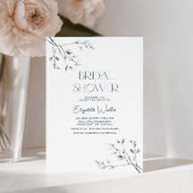 Floral Blue Winter Botanisch Vrijgezellenfeest