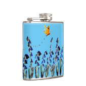 Floral Bluebells Butterfly Custom Color Heupfles (Rechts)